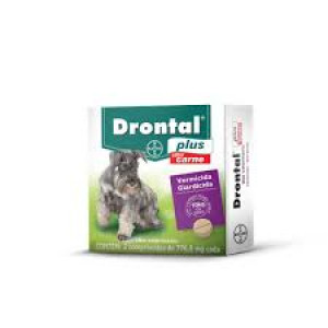 Drontal Plus sabor Carne até 10kg - 2 ou 4 comprimidos
